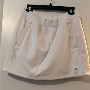 ALO Yoga White Mini Skirt